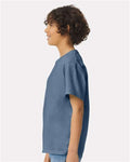 Gildan 2000B Youth Ultra Cotton T-Shirt - Indigo Blue - model side
