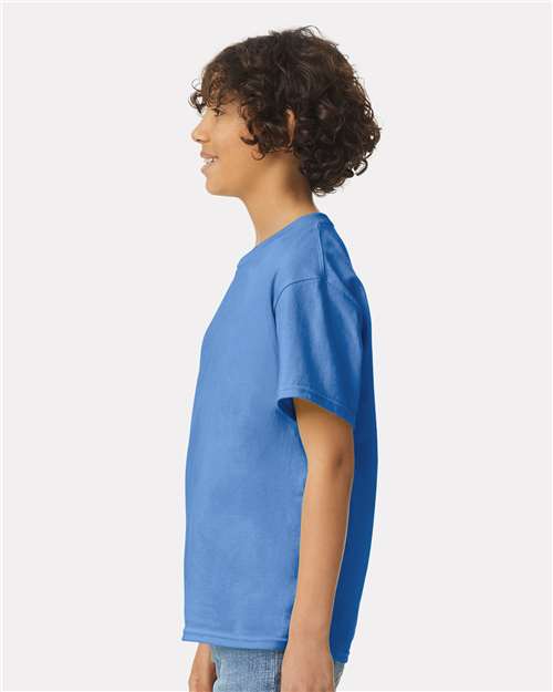 Gildan 2000B Youth Ultra Cotton T-Shirt - Iris - model side