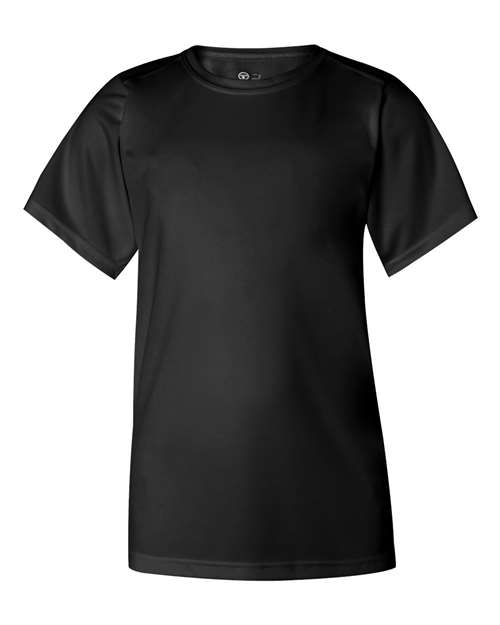 Badger 2120 Youth B-Core T-Shirt - Black - front