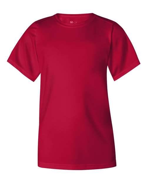 Badger 2120 Youth B-Core T-Shirt - Red - front