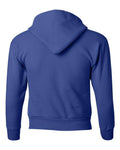 Hanes P473 Youth EcoSmart Hooded Sweatshirt - Deep Royal - back