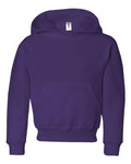 Jerzees 996YR Youth NuBlend Hooded Sweatshirt - Deep Purple - front