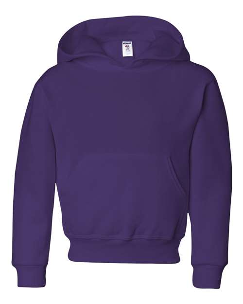 Jerzees 996YR Youth NuBlend Hooded Sweatshirt - Deep Purple - front