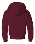 Jerzees 996YR Youth NuBlend Hooded Sweatshirt - Maroon - back