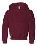 Jerzees 996YR Youth NuBlend Hooded Sweatshirt - Maroon - front