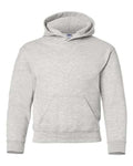 Gildan 18500B Youth Heavy Blend Hooded Sweatshirt - Ash - front