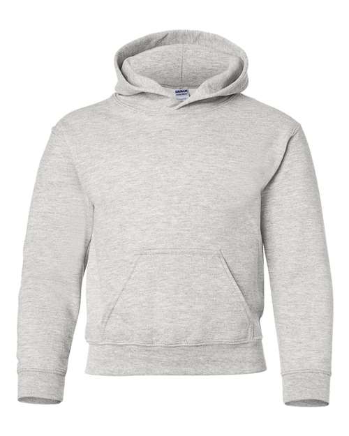 Gildan 18500B Youth Heavy Blend Hooded Sweatshirt - Ash - front