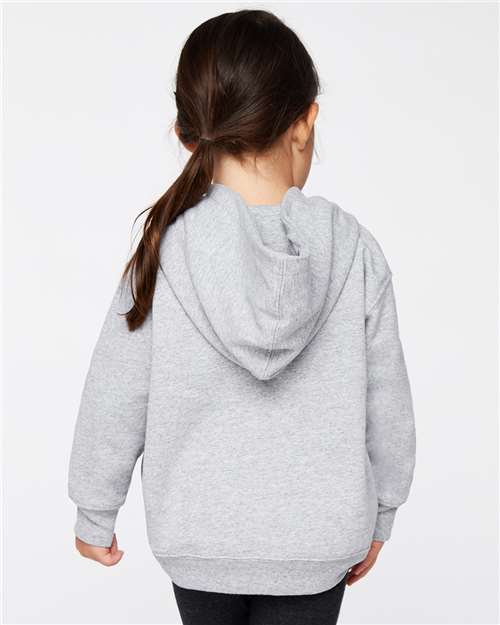 Rabbit Skins 3326 Toddler Pullover Fleece Hoodie - Heather - model back
