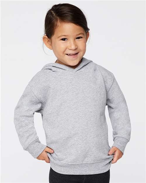 Rabbit Skins 3326 Toddler Pullover Fleece Hoodie - Heather - model front