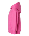Rabbit Skins 3326 Toddler Pullover Fleece Hoodie - Raspberry - side
