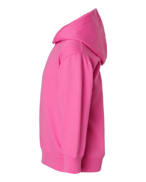 Rabbit Skins 3326 Toddler Pullover Fleece Hoodie - Raspberry - side