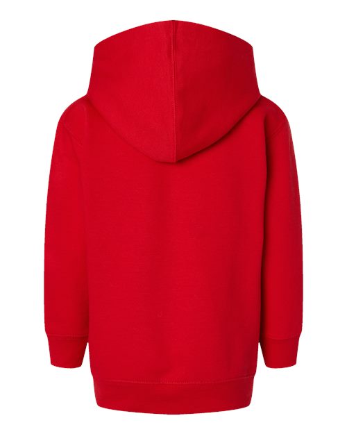 Rabbit Skins 3326 Toddler Pullover Fleece Hoodie - Red - back