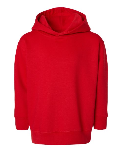 Rabbit Skins 3326 Toddler Pullover Fleece Hoodie - Red - front