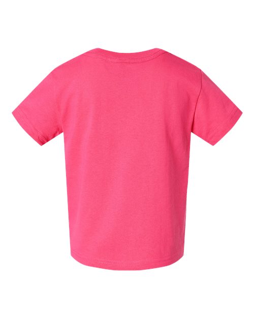 Rabbit Skins 3301J Youth Juvy T-Shirt - Hot Pink - back