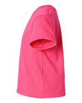 Rabbit Skins 3301J Youth Juvy T-Shirt - Hot Pink - side