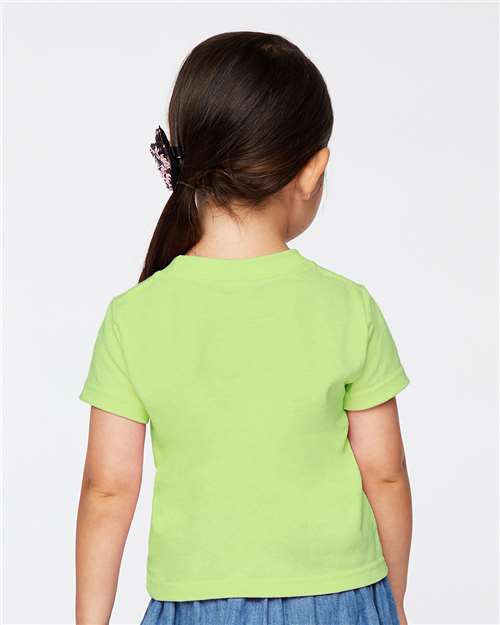Rabbit Skins 3301J Youth Juvy T-Shirt - Key Lime - model back