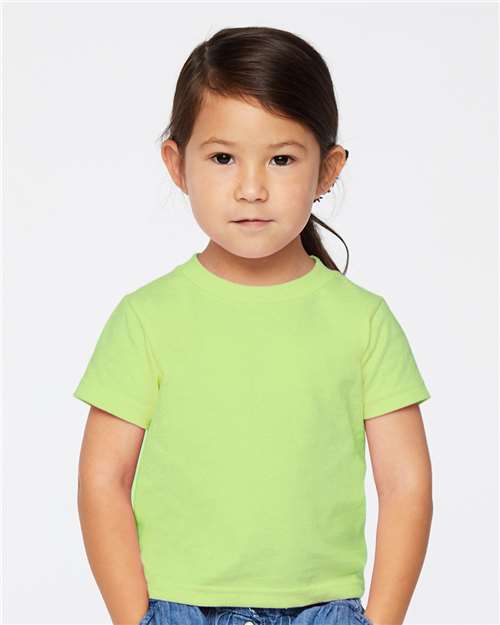 Rabbit Skins 3301J Youth Juvy T-Shirt - Key Lime - model front