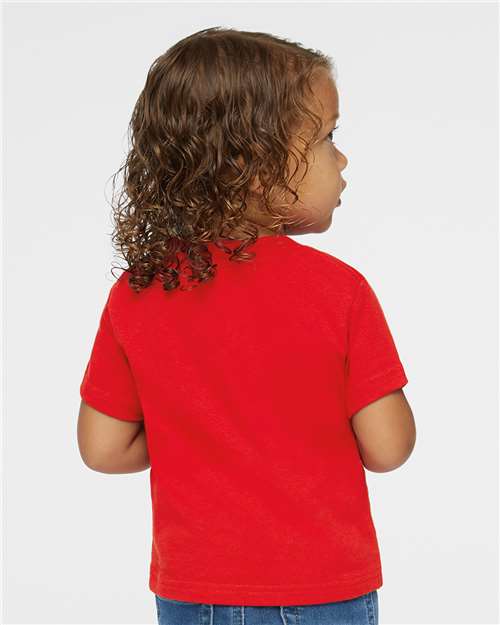 Rabbit Skins 3301J Youth Juvy T-Shirt - Red - model back