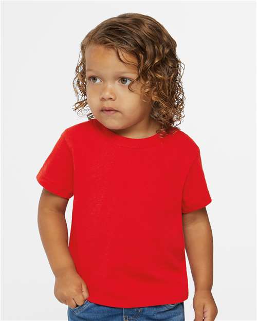 Rabbit Skins 3301J Youth Juvy T-Shirt - Red - model front