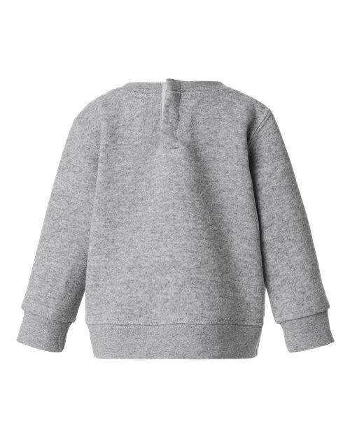 Rabbit Skins 3417 Infant Crewneck Sweatshirt - Heather - back