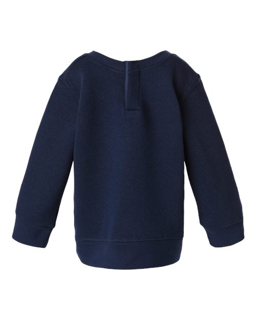 Rabbit Skins 3417 Infant Crewneck Sweatshirt - Navy - back
