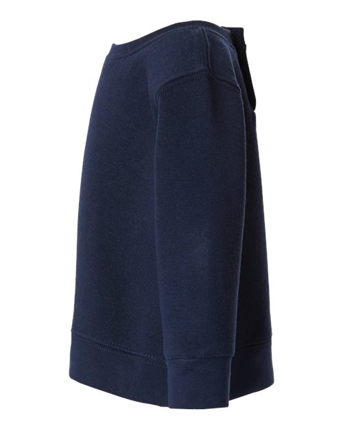 Rabbit Skins 3417 Infant Crewneck Sweatshirt - Navy - side