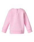 Rabbit Skins 3417 Infant Crewneck Sweatshirt - Pink - back