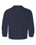 Jerzees 29BLR Youth Dri-Power Long Sleeve 50/50 T-Shirt - J. Navy - back