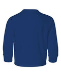 Jerzees 29BLR Youth Dri-Power Long Sleeve 50/50 T-Shirt - Royal - back