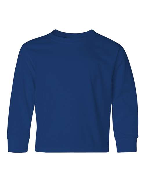 Jerzees 29BLR Youth Dri-Power Long Sleeve 50/50 T-Shirt - Royal - front