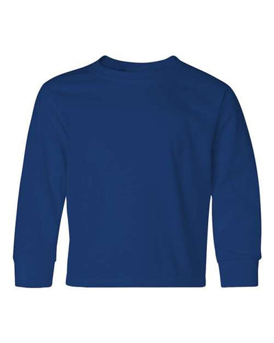 Jerzees 29BLR Youth Dri-Power Long Sleeve 50/50 T-Shirt - Royal - front