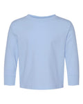 Rabbit Skins 3311 Toddler Cotton Jersey Long Sleeve Tee - Light Blue - front