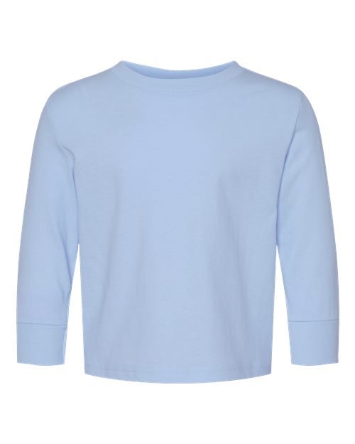 Rabbit Skins 3311 Toddler Cotton Jersey Long Sleeve Tee - Light Blue - front