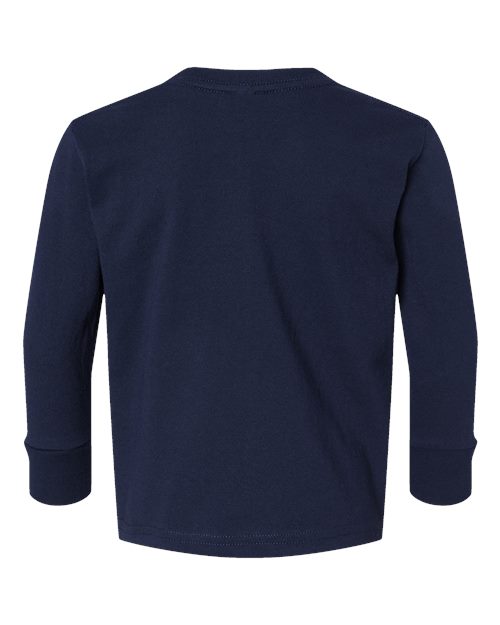 Rabbit Skins 3311 Toddler Cotton Jersey Long Sleeve Tee - Navy - back