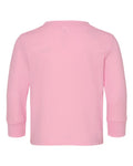 Rabbit Skins 3311 Toddler Cotton Jersey Long Sleeve Tee - Pink - back