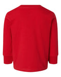 Rabbit Skins 3311 Toddler Cotton Jersey Long Sleeve Tee - Red - back