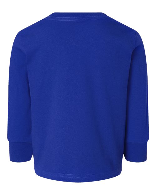 Rabbit Skins 3311 Toddler Cotton Jersey Long Sleeve Tee - Royal - back