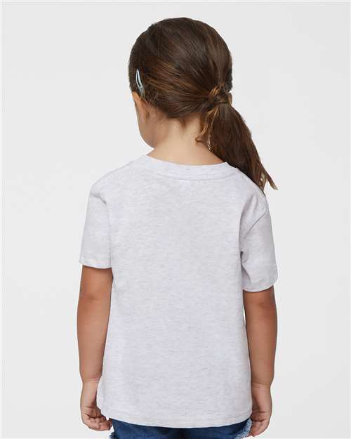 Rabbit Skins 3301T Toddler Cotton Jersey Tee - Ash - model back