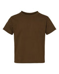 Rabbit Skins 3301T Toddler Cotton Jersey Tee - Brown - front