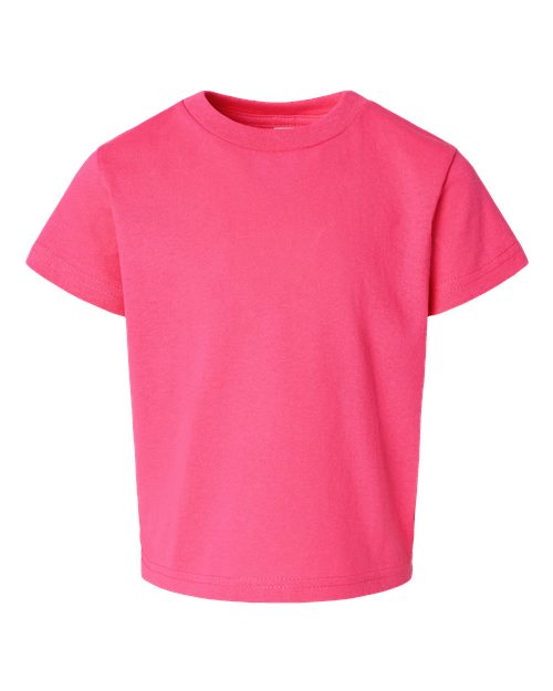 Rabbit Skins 3301T Toddler Cotton Jersey Tee - Hot Pink - front