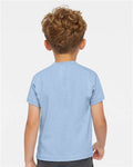 Rabbit Skins 3301T Toddler Cotton Jersey Tee - Light Blue - model back