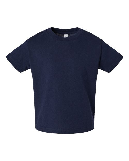 Rabbit Skins 3301T Toddler Cotton Jersey Tee - Navy - front