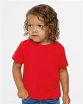 Rabbit Skins 3301T Toddler Cotton Jersey Tee - Red - model front