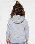Rabbit Skins 3346 Toddler Full-Zip Fleece Hoodie Sweatshirt - Heather - model back