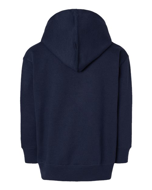 Rabbit Skins 3346 Toddler Full-Zip Fleece Hoodie Sweatshirt - Navy - back