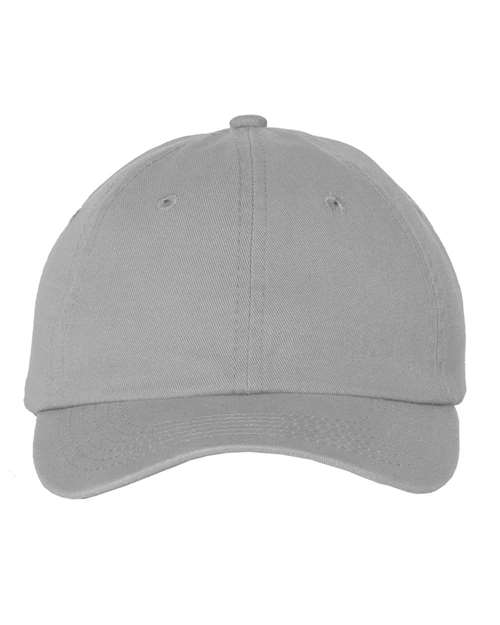 Valucap VC300Y Youth Small Fit Bio-Washed Dad Hat - Grey - front