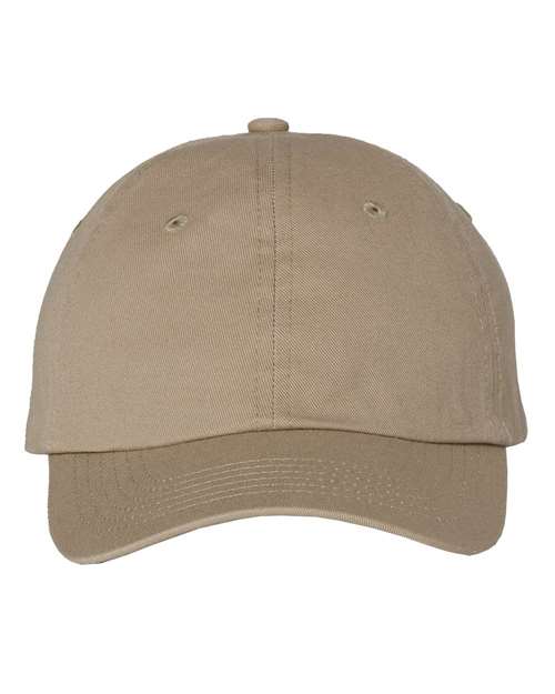 Valucap VC300Y Youth Small Fit Bio-Washed Dad Hat - Khaki - front