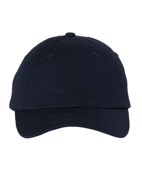 Valucap VC300Y Youth Small Fit Bio-Washed Dad Hat - Navy - front