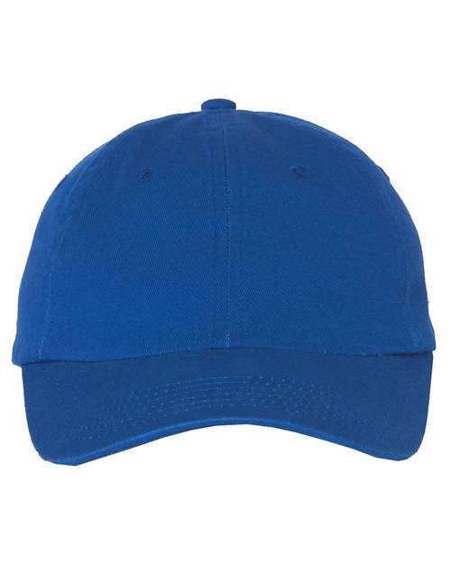 Valucap VC300Y Youth Small Fit Bio-Washed Dad Hat - Royal - front