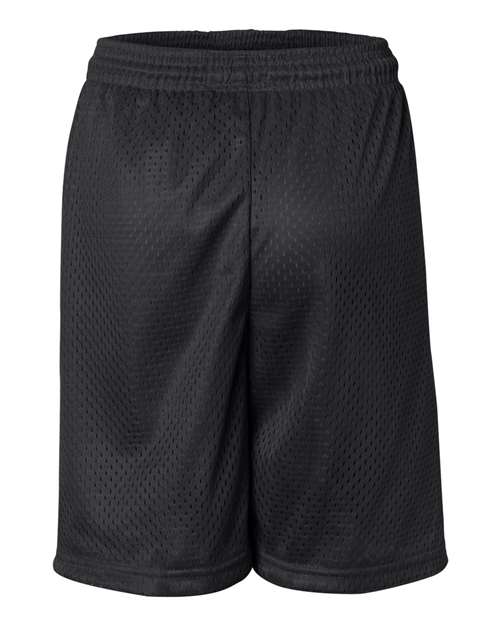 Badger 2207 Youth Pro Mesh 6" Shorts - Black - back